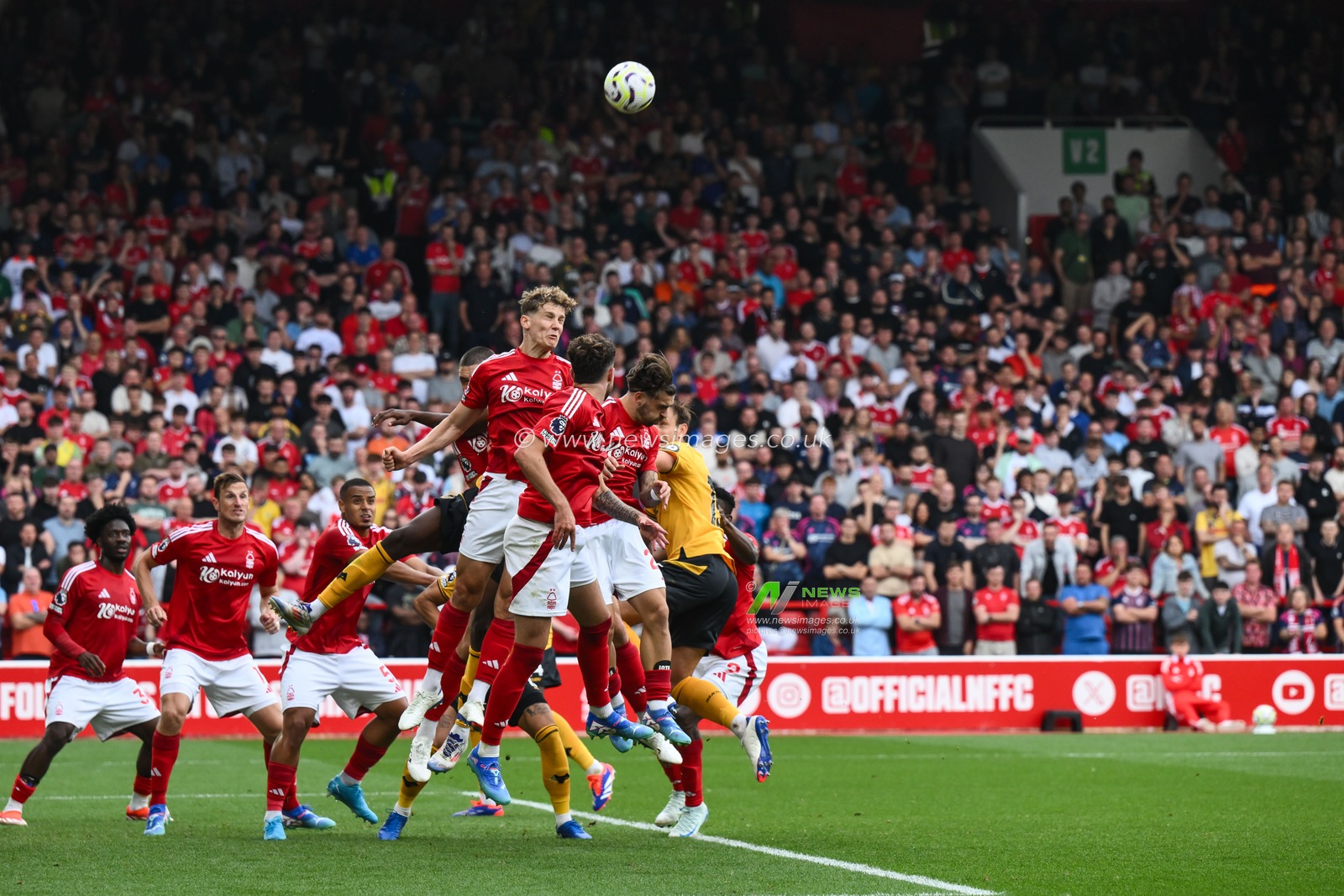 Ryan Yates of Nottingham Forest heads clear during the Premier League match Nottingham Forest vs Wolverhampton Wanderers at City Ground, Nottingham, United Kingdom, 31st August 2024

(Photo by Craig Thomas/News Images)