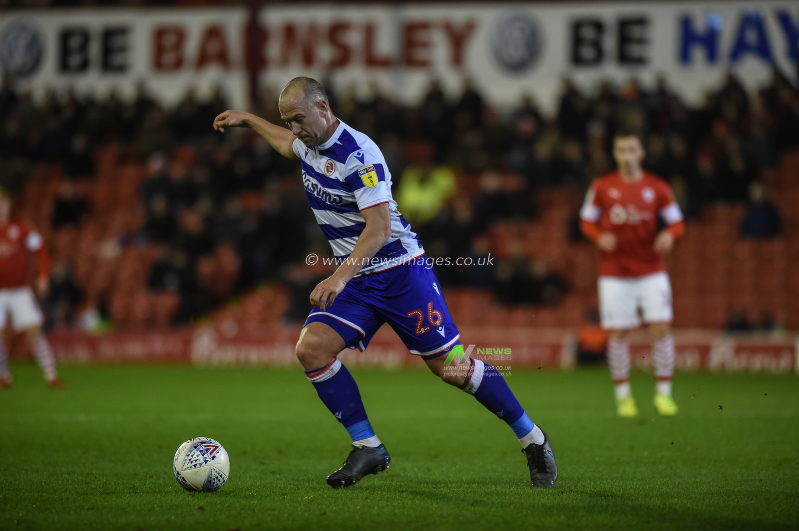 11th December 2019, Oakwell, Barnsley, England; Sky Bet Championship, Barnsley v Reading : Charlie Adam (26) of Reading FC 

Credit: Dean Williams/News Images