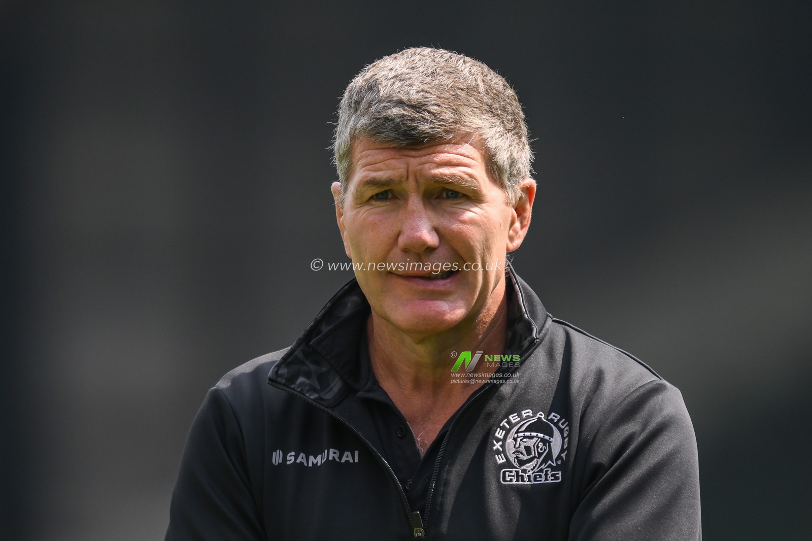 Rob Baxter  of Exeter Chiefs Director of Rugby during pre match warm up ahead of the Gallagher Premiership match Leicester Tigers vs Exeter Chiefs at Mattioli Woods Welford Road, Leicester, United Kingdom, 18th May 2024

(Photo by Craig Thomas/News Images)