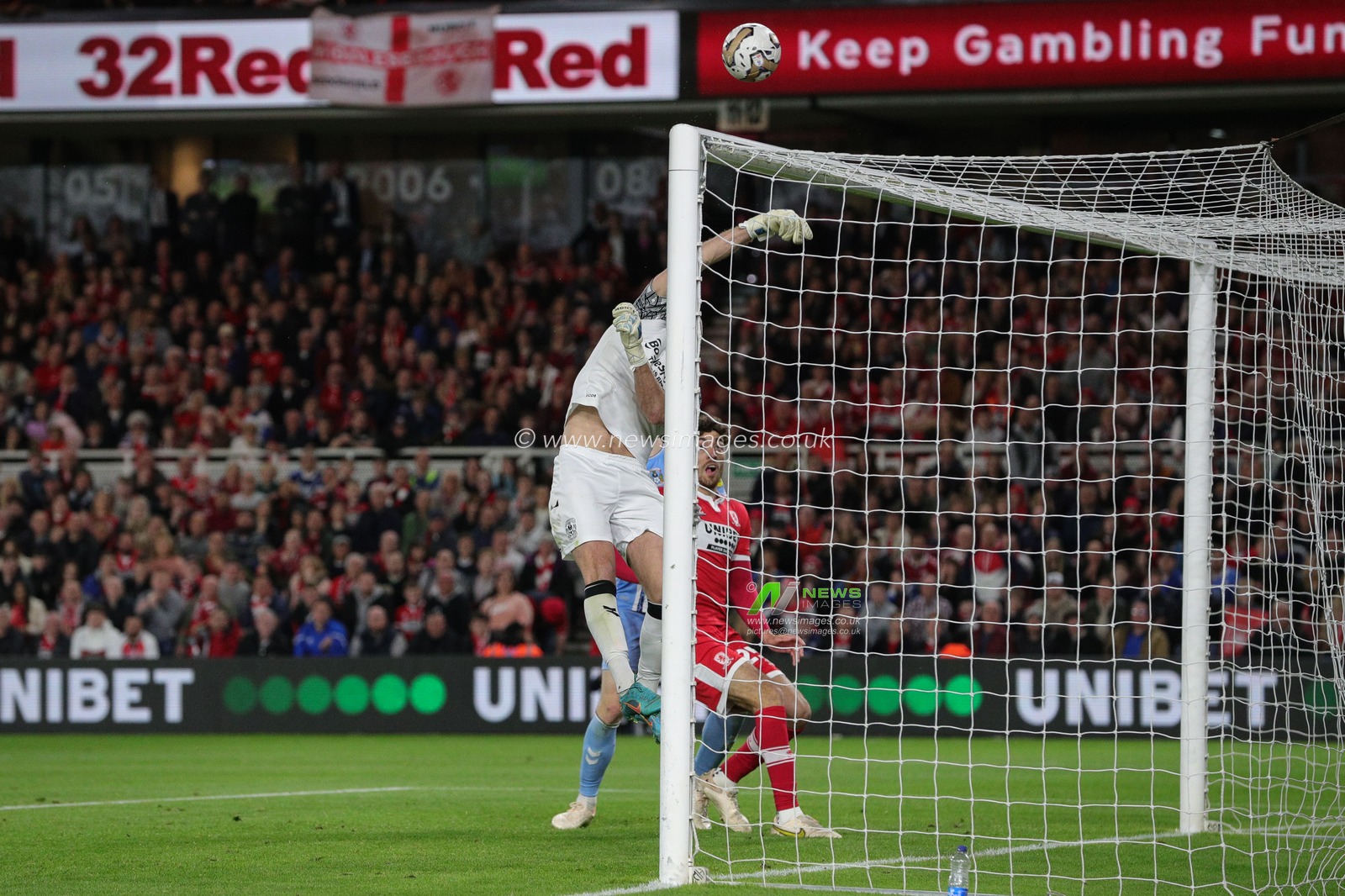 Ben Wilson #13 of Coventry City tips the ball over the crossbar in the second half of the Sky Bet Championship Play-Off match Middlesbrough vs Coventry City at Riverside Stadium, Middlesbrough, United Kingdom, 17th May 2023

(Photo by James Heaton/News Images)