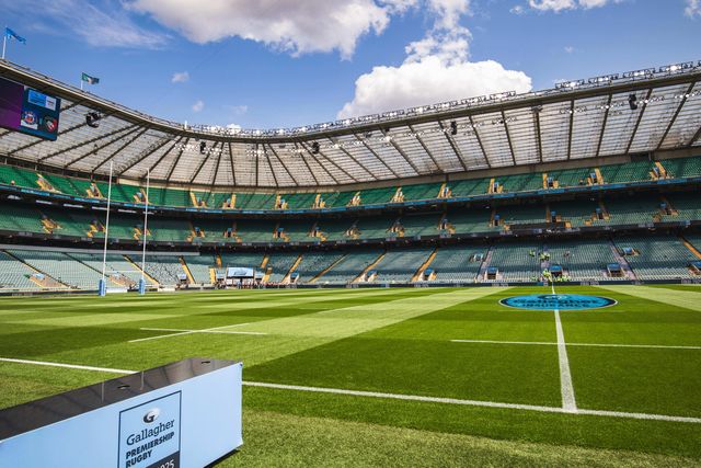 Twickenham Stadium in the build up to the Gallagher Premiership Play-off Final 2025 Bath Rugby v Leicester Tigers at Allianz Stadium, Twickenham, United Kingdom, 14th June 2025

(Photo by Craig Evans/News Images)