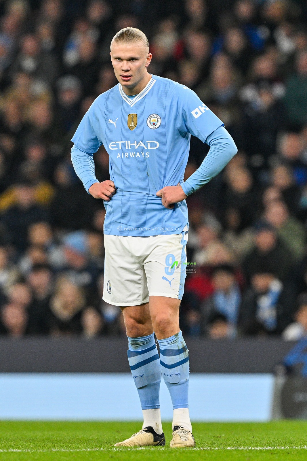Erling Haaland  of Manchester City during the UEFA Champions League match Manchester City vs F.C. Copenhagen at Etihad Stadium, Manchester, United Kingdom, 6th March 2024

(Photo by Cody Froggatt/News Images)