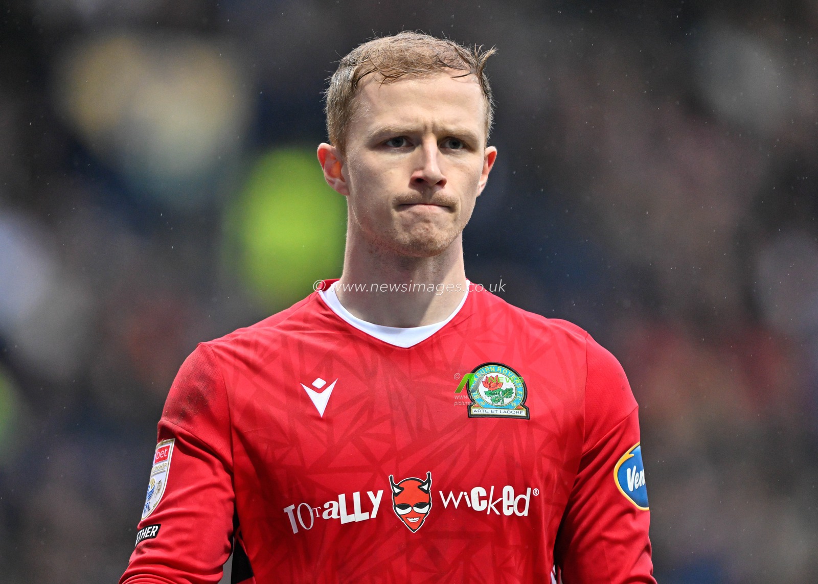 Aynsley Pears of Blackburn Rovers, during the Sky Bet Championship match Preston North End vs Blackburn Rovers at Deepdale, Preston, United Kingdom, 17th February 2024

(Photo by Cody Froggatt/News Images)