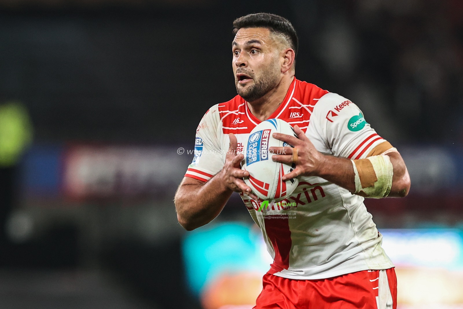 Rhyse Martin of Hull KR during the 2025 Betfred Super League Grand Final Hull KR v Wigan Warriors at Old Trafford, Manchester, United Kingdom, 11th October 2025

(Photo by Alfie Cosgrove/News Images)