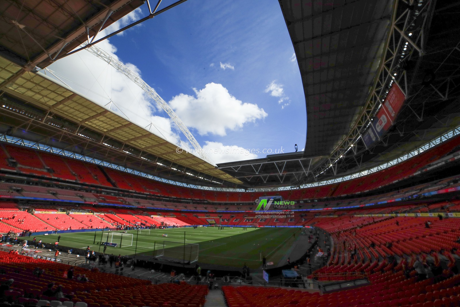 A general view of Wembley Stadium ahead of the Sky Bet League 1 Playoff Final match Charlton Athletic vs Leyton Orient at Wembley Stadium, London, United Kingdom, 25th May 2025

(Photo by Jorge Horsted/News Images)