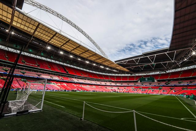 A general view of Wembley Stadium ahead of the Carabao Cup Final match Arsenal vs Manchester City at Emirates, London, United Kingdom on 22 March 2026

(Photo by Alfie Cosgrove/News Images)