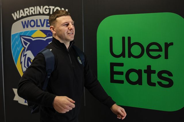 George Williams of Warrington Wolves arrives during the Betfred Challenge Cup round 4 match Goole Vikings vs Warrington Wolves at The Halliwell Jones Stadium, Warrington, United Kingdom on 14 March 2026

(Photo by Mark Cosgrove/News Images)