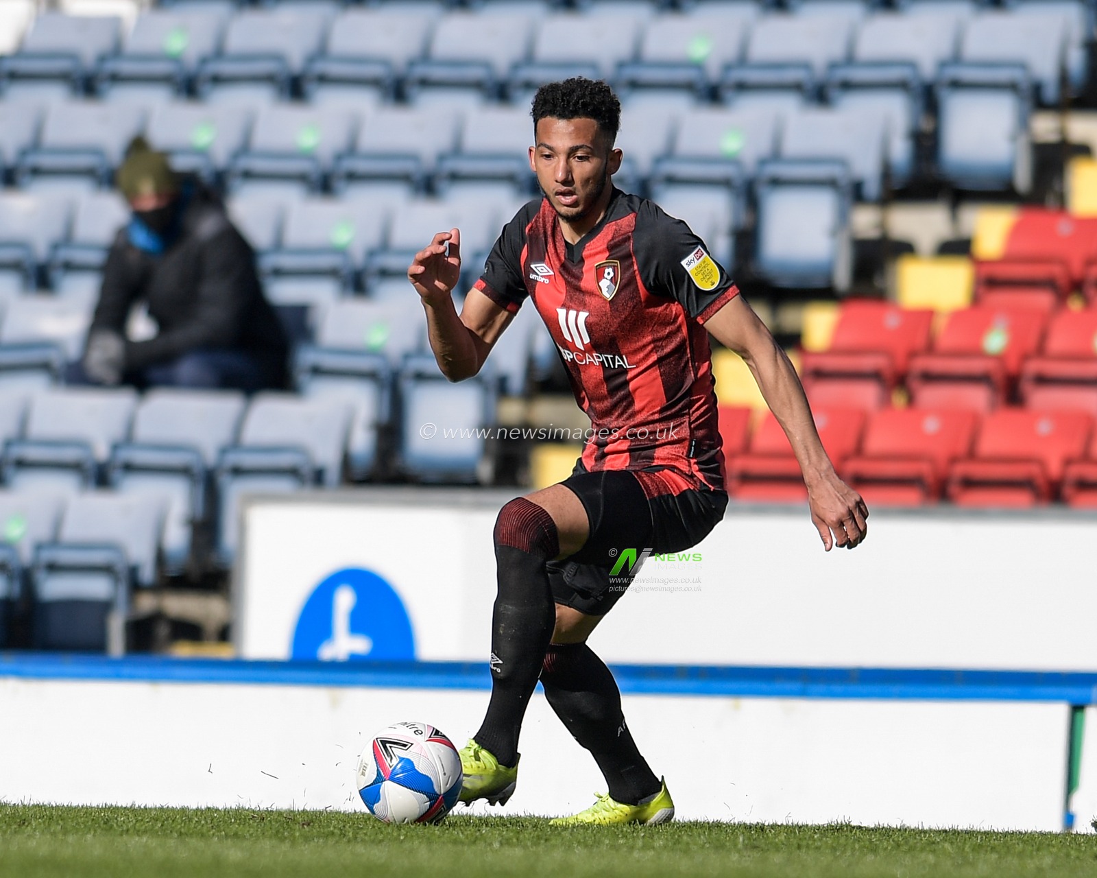 Adam Smith #15 of Bournemouth with the ball