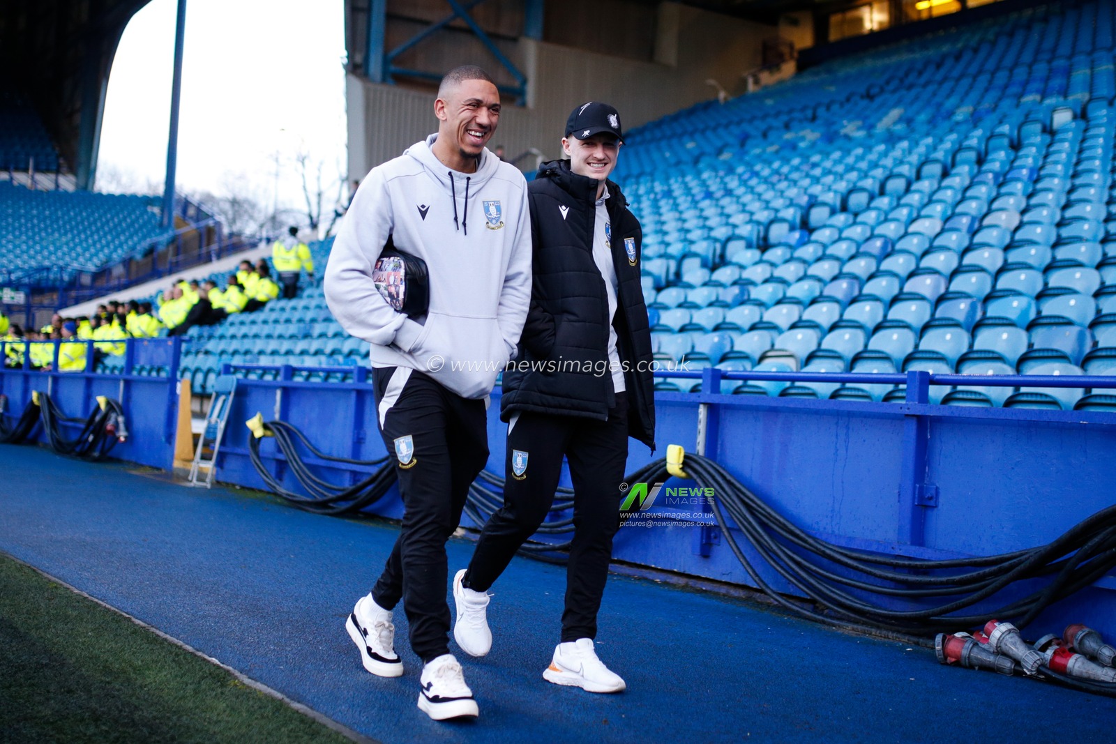 Liam Palmer #2 of Sheffield Wednesday and George Byers #14 of Sheffield Wednesday arrive for the Sky Bet League 1 match Sheffield Wednesday vs Bolton Wanderers at Hillsborough, Sheffield, United Kingdom, 17th March 2023

(Photo by Ben Early/News Images)