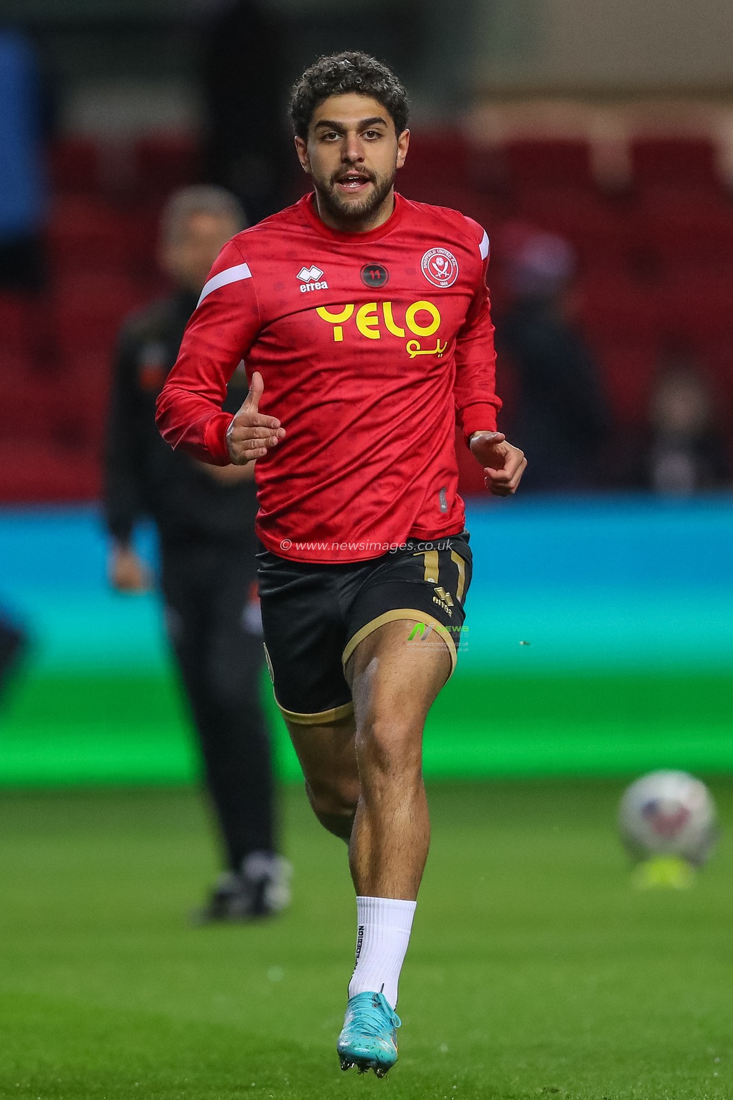 Reda Khadra #11 of Sheffield United during the pre-game warm up ahead of the Sky Bet Championship match Bristol City vs Sheffield United at Ashton Gate, Bristol, United Kingdom, 1st November 2022

(Photo by Gareth Evans/News Images)