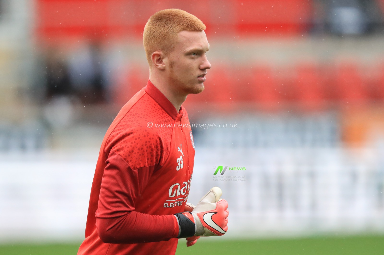 Nat Ford #33 of Rotherham United in the pregame warmup session during the Sky Bet Championship match Rotherham United vs Queens Park Rangers at New York Stadium, Rotherham, United Kingdom, 4th November 2023

(Photo by Alfie Cosgrove/News Images)