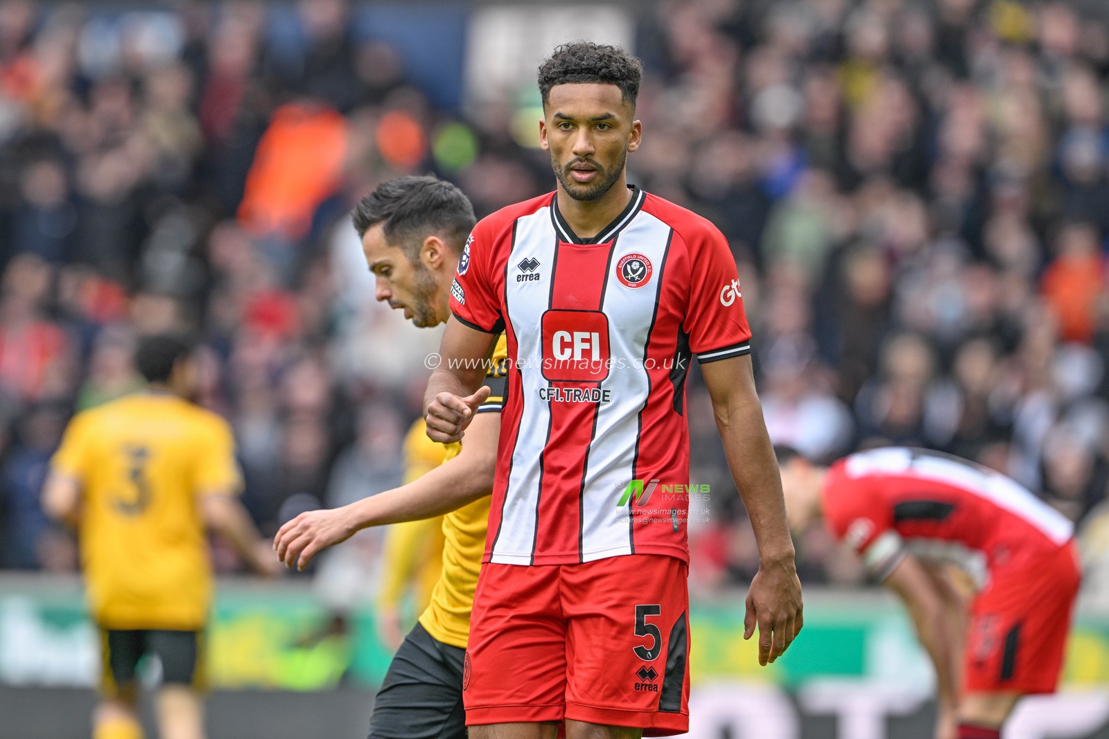 Auston Trusty of Sheffield United during the Premier League match Wolverhampton Wanderers vs Sheffield United at Molineux, Wolverhampton, United Kingdom, 25th February 2024

(Photo by Cody Froggatt/News Images)