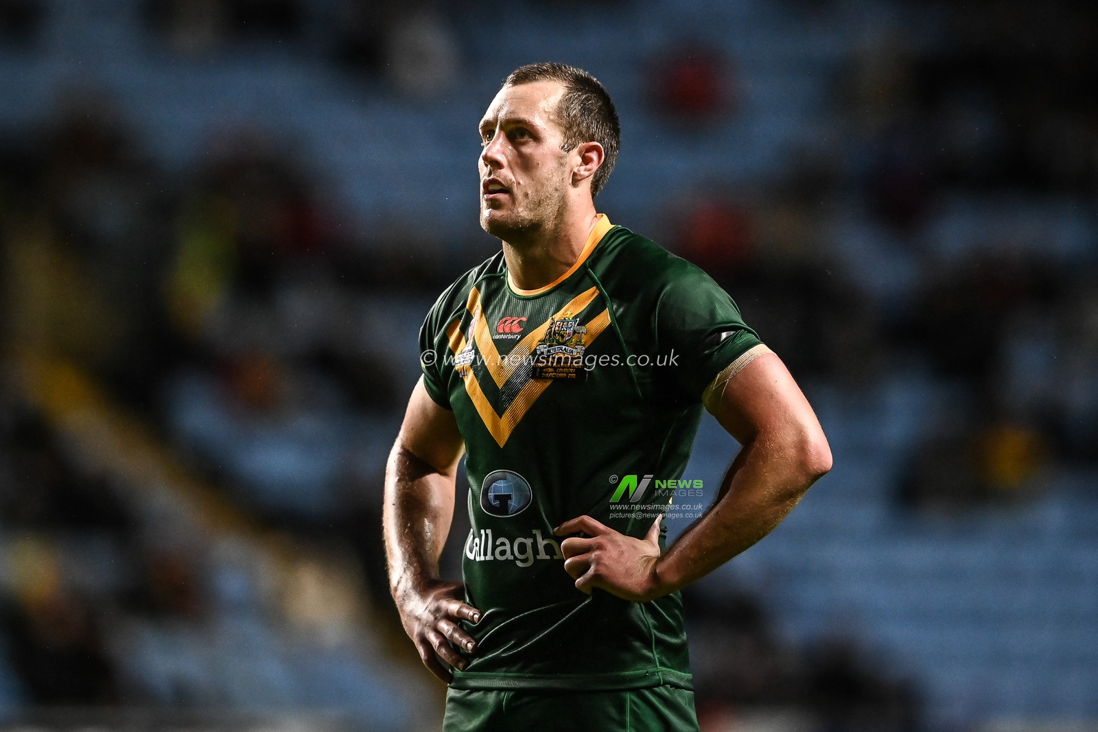 Isaah Yeo of Australia during the Rugby League World Cup 2021 match Australia vs Scotland at Coventry Building Society Arena, Coventry, United Kingdom, 21st October 2022

(Photo by Craig Thomas/News Images)