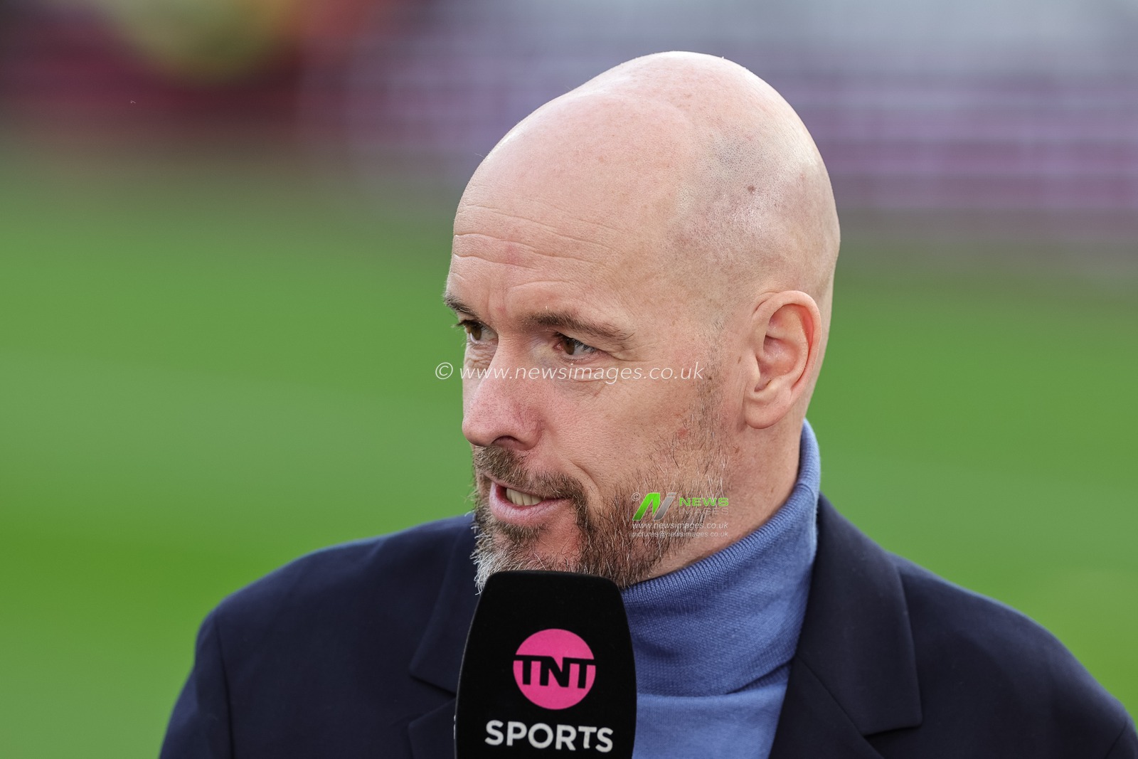 Erik ten Hag manager of Manchester United speaks in the pre-match to TNT Sports during the Premier League match West Ham United vs Manchester United at London Stadium, London, United Kingdom, 23rd December 2023

(Photo by Mark Cosgrove/News Images)