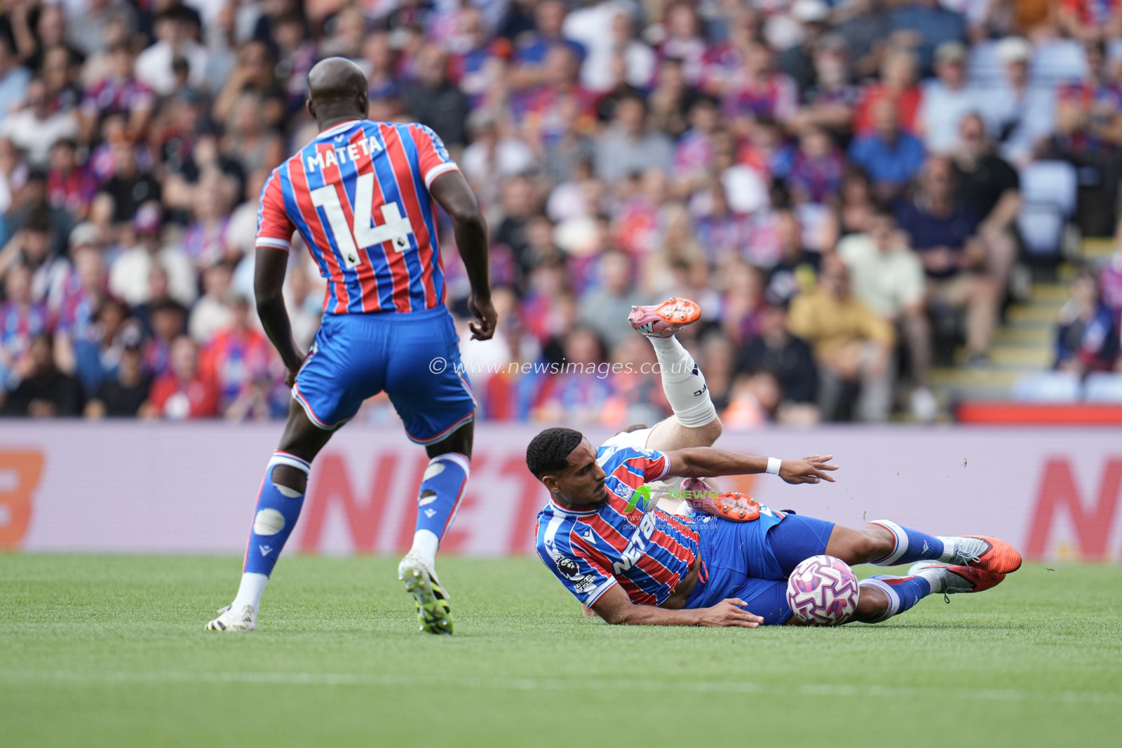 Maxence Lacroix of Crystal Palace wins ball during the Premier League match Crystal Palace vs Nottingham Forest at Selhurst Park, London, United Kingdom, 24th August 2025

(Photo by Harvey Murphy/News Images)