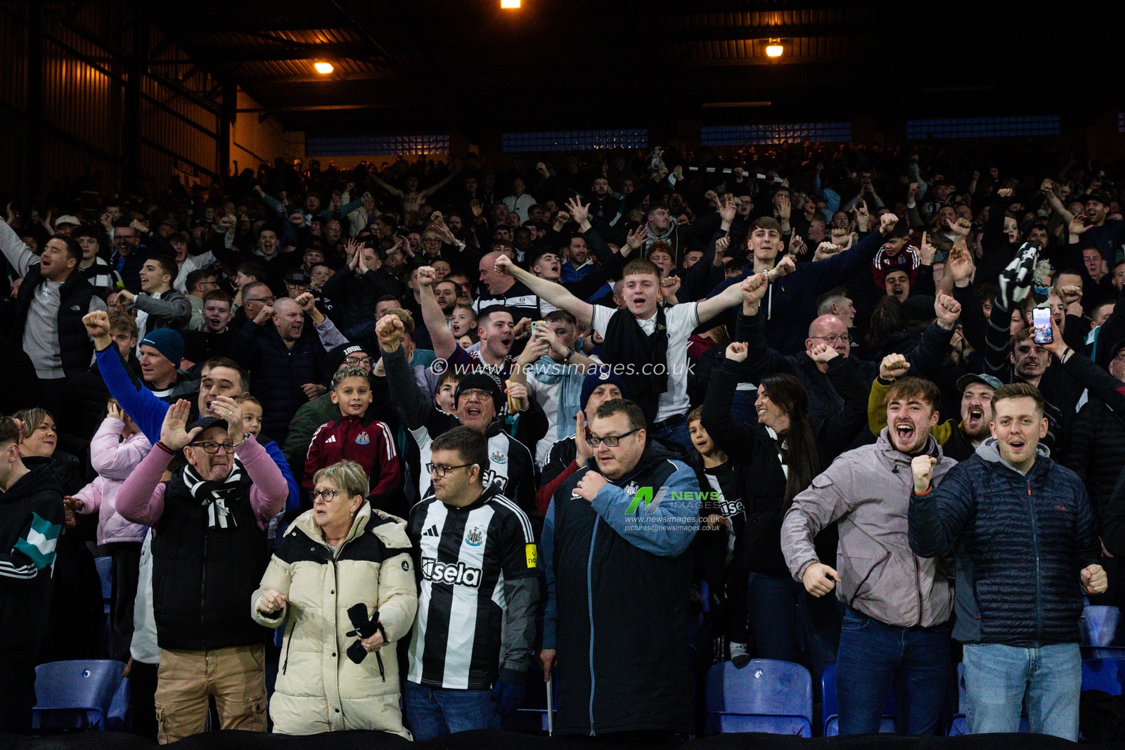 Newcastle United fans during the Premier League match Crystal Palace vs Newcastle United at Selhurst Park, London, United Kingdom, 30th November 2024

(Photo by Gareth Evans/News Images)