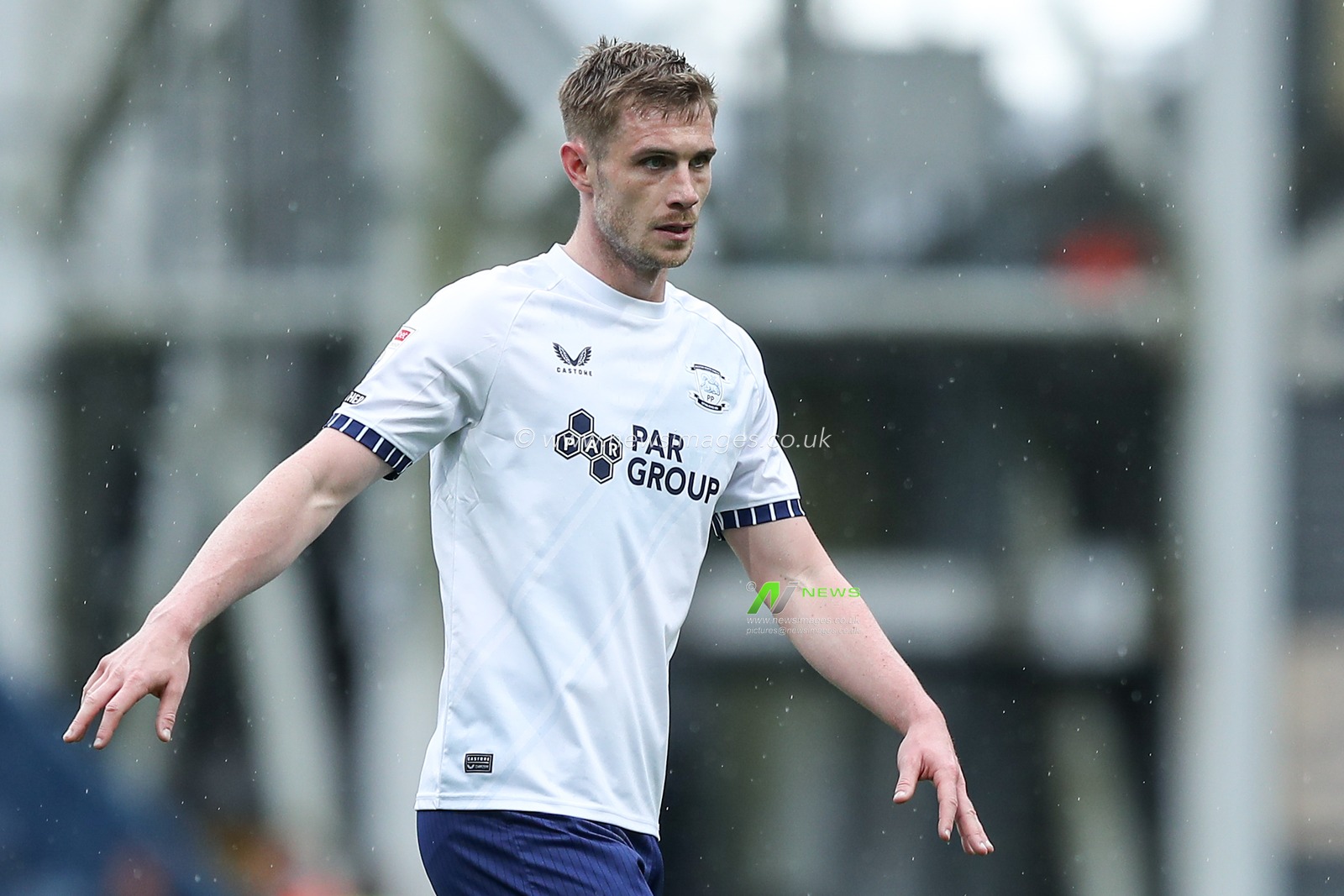 Liam Lindsay of Preston North End during the Sky Bet Championship match Preston North End vs Queens Park Rangers at Deepdale, Preston, United Kingdom, 18th April 2025

(Photo by Jorge Horsted/News Images)
