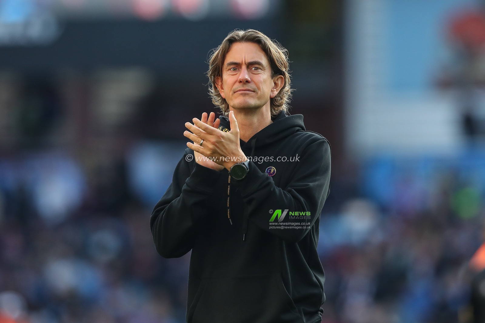 Thomas Frank manager of Brentford thanks fans following the Premier League match Aston Villa vs Brentford at Villa Park, Birmingham, United Kingdom, 23rd October 2022

(Photo by Gareth Evans/News Images)