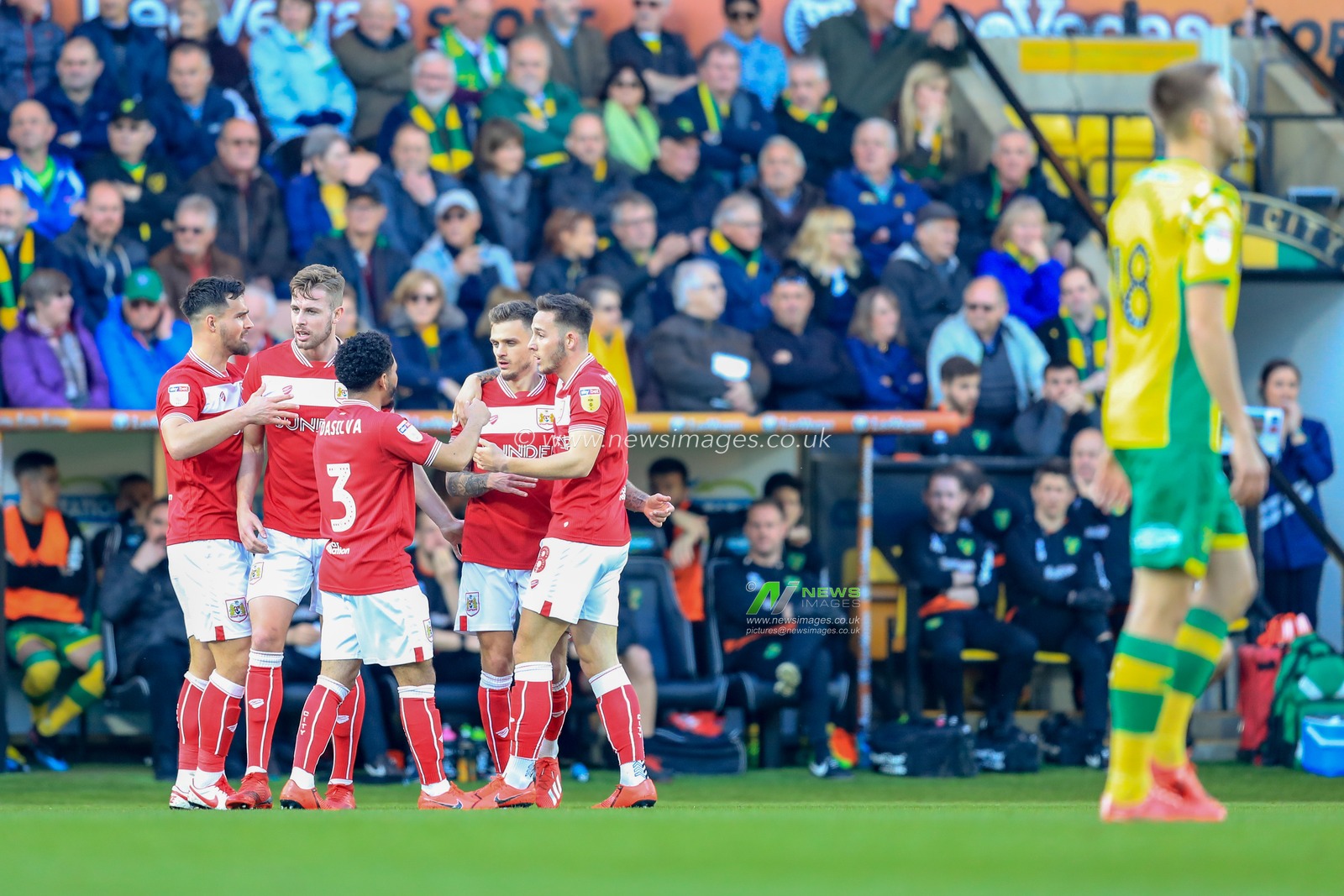 23rd February 2019, Carrow Road, Norfolk, England; Sky Bet Championship, Norwich City vs Bristol City ;  Jamie Paterson (20) of Bristol City celebrates opening the scoring to make it 0-1.


Credit: Georgie Kerr/News Images

English Football League images are subject to DataCo Licence