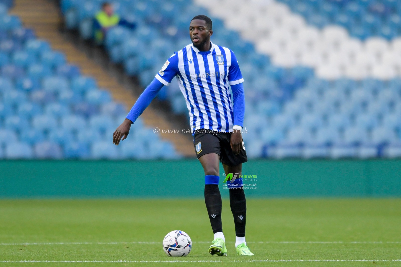 Dominic Iorfa #6 of Sheffield Wednesday with the ball