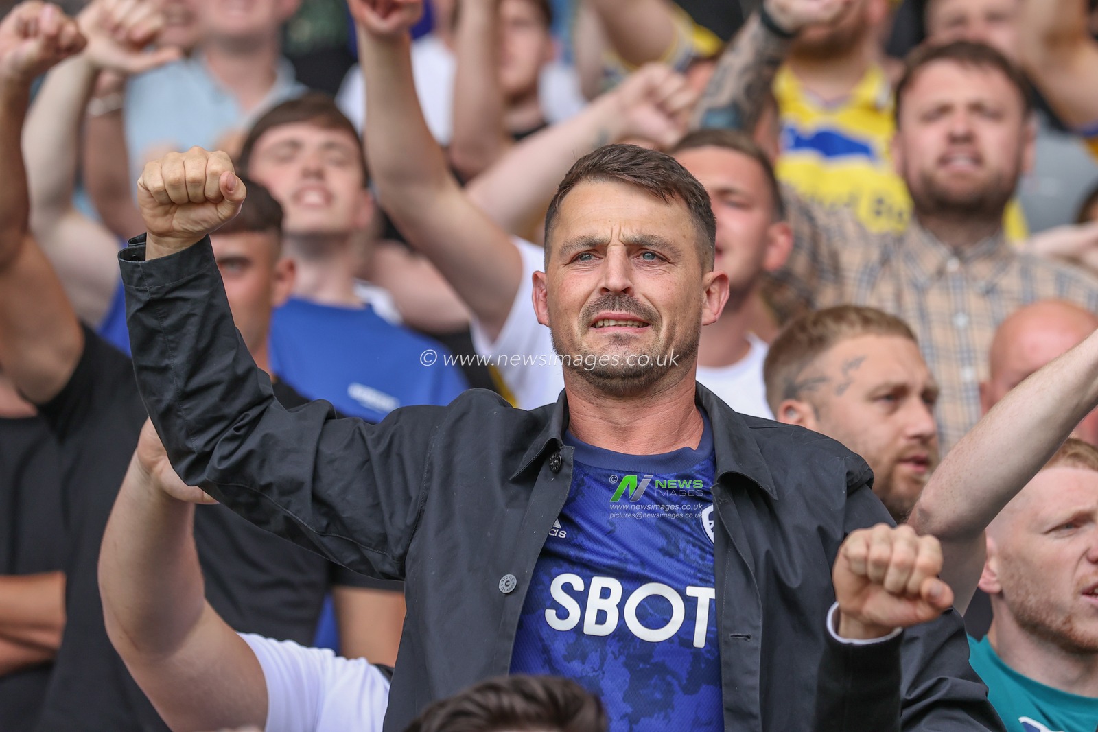 Leeds fans before the game during the Sky Bet Championship match Leeds United vs Portsmouth at Elland Road, Leeds, United Kingdom, 10th August 2024

(Photo by Mark Cosgrove/News Images)