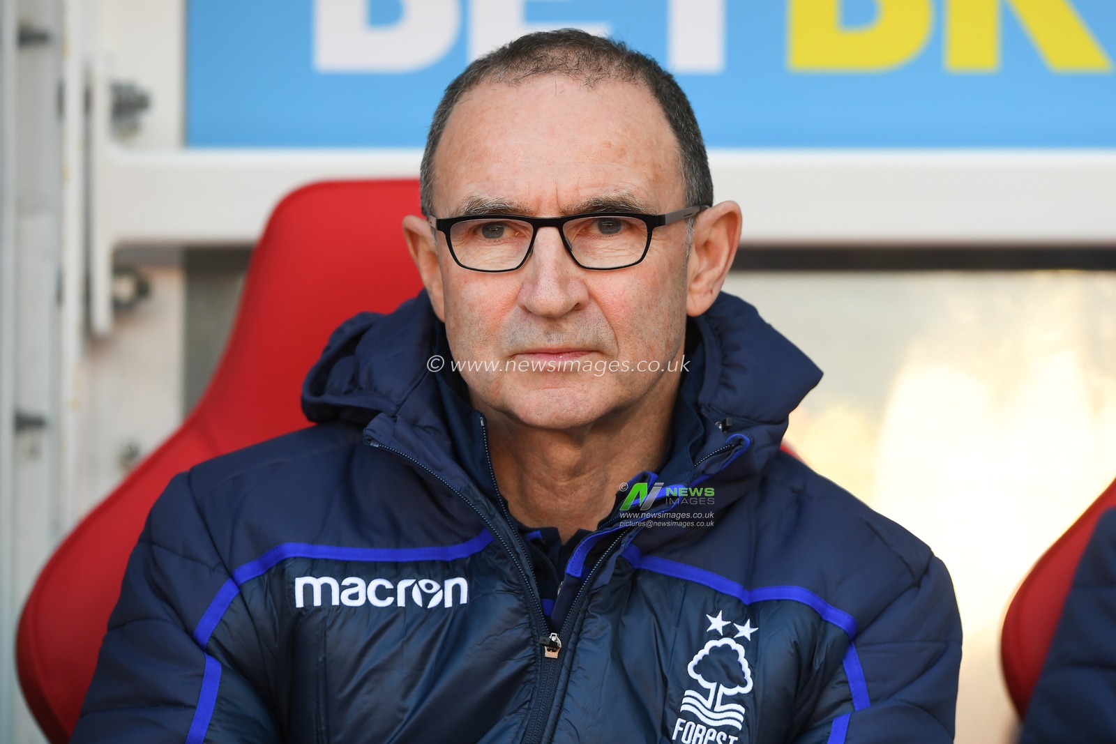 9th February 2019, City Ground, Nottingham, England ; Sky Bet Championship, Nottingham Forest v Brentford : Nottingham Forest Manager Martin Oâ€™Neill 

Credit: Jon Hobley/News Images

English Football League images are subject to DataCo Licence