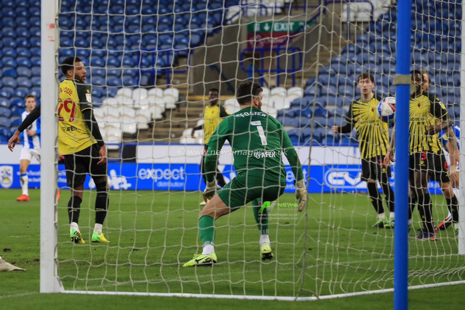 Ã‰tienne Capoue #29 of Watford scores an own goal to make it 2-0 to Huddersfield