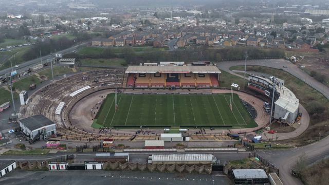 An aerial view of The Odsal Stadium during the Betfred Super League Round 5 match Bradford Bulls vs Huddersfield Giants at Odsal Stadium, Bradford, United Kingdom on 20 March 2026

(Photo by Mark Cosgrove/News Images)
