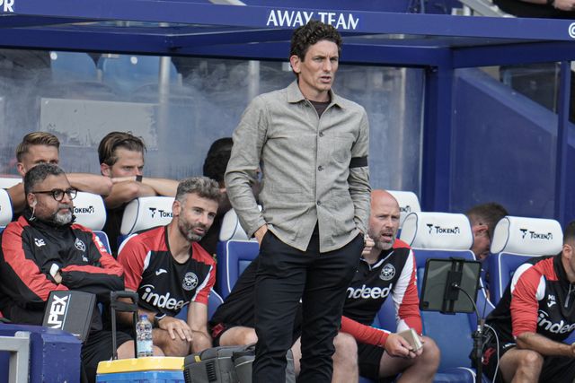 Keith Andrews manager of Brentford during the Pre-season friendly match Queens Park Rangers vs Brentford at Kiyan Prince Foundation Stadium, London, United Kingdom, 2nd August 2025

(Photo by Harvey Murphy/News Images)