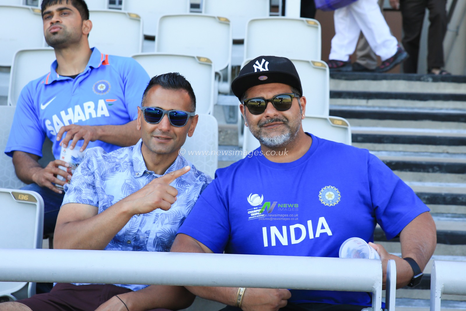 3rd of July 2018 , Emirates Old Trafford, Manchester, England, 1st IT20, Vitality IT20 Series, England v India;India fans soaking up the atmosphere before the game starts 