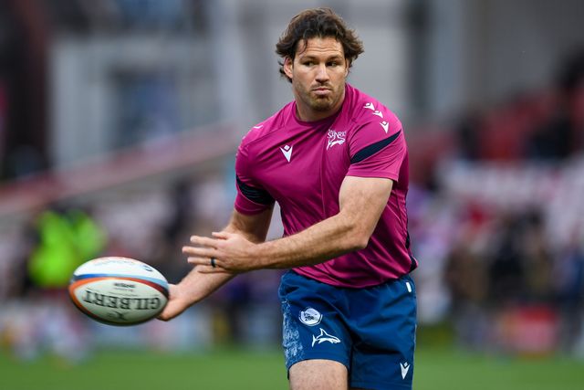  Marius Louw of Sale Sharks during the Gallagher Premiership match Gloucester vs Sale Sharks at Kingsholm Stadium, Gloucester, United Kingdom on 08 May 2026

(Photo by Alex Williamson/News Images)