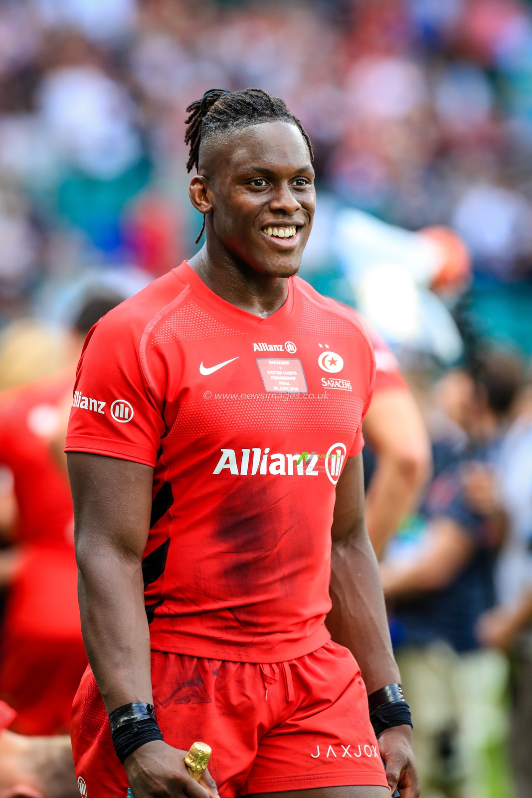 1st June 2019 , Twickenham, Twickenham Stadium, England ; Gallagher English Premiership Play-Off Final 2019, Exeter Chiefs vs Saracens ; Man of the Match Maro Itoje (06) of Saracens

Credit: Georgie Kerr/News Images