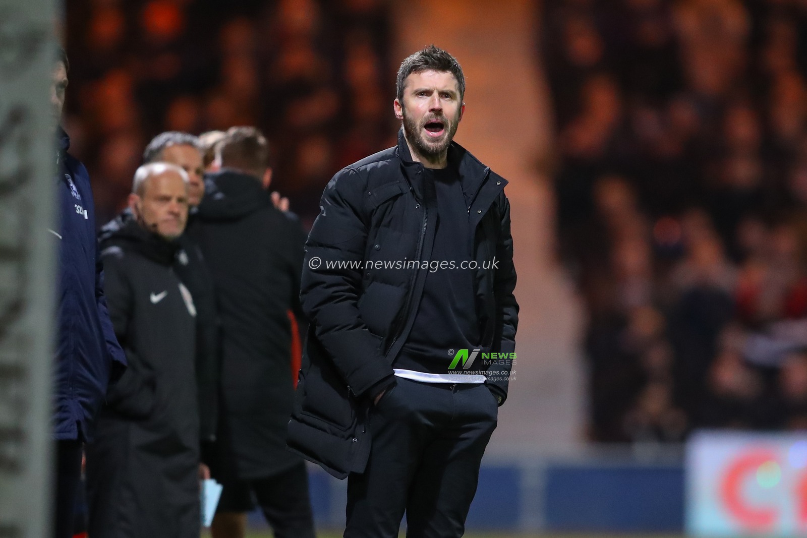 Michael Carrick Manager of Middlesbrough shouts at his players during the Sky Bet Championship match Luton Town vs Middlesbrough at Kenilworth Road, Luton, United Kingdom, 24th April 2023

(Photo by Gareth Evans/News Images)