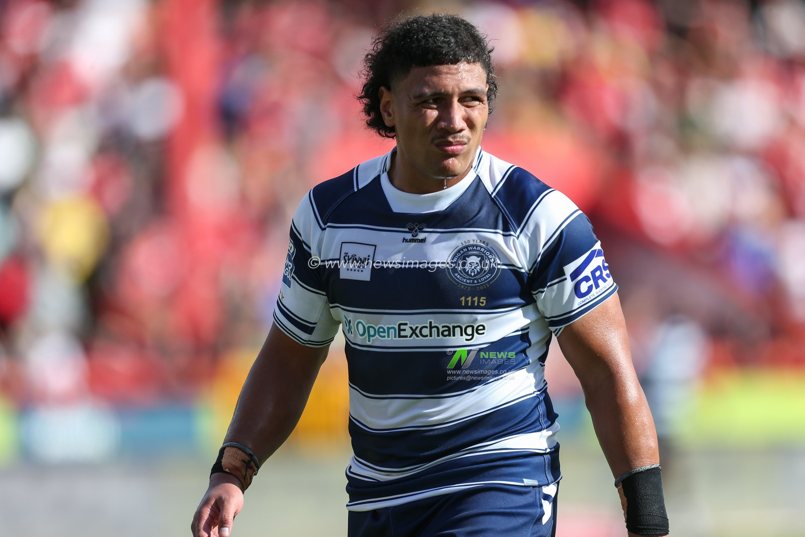 Patrick Mago #10 of Wigan Warriors during the game