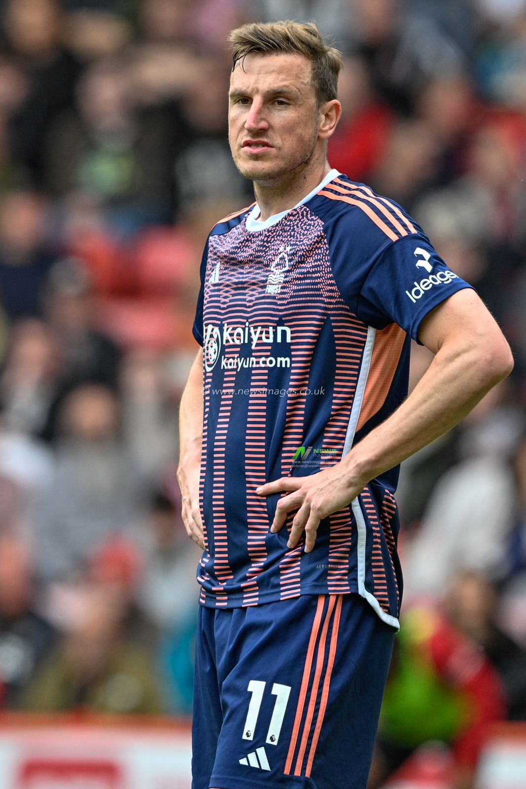 Chris Wood of Nottingham Forest during the Premier League match Sheffield United vs Nottingham Forest at Bramall Lane, Sheffield, United Kingdom, 4th May 2024

(Photo by Cody Froggatt/News Images)