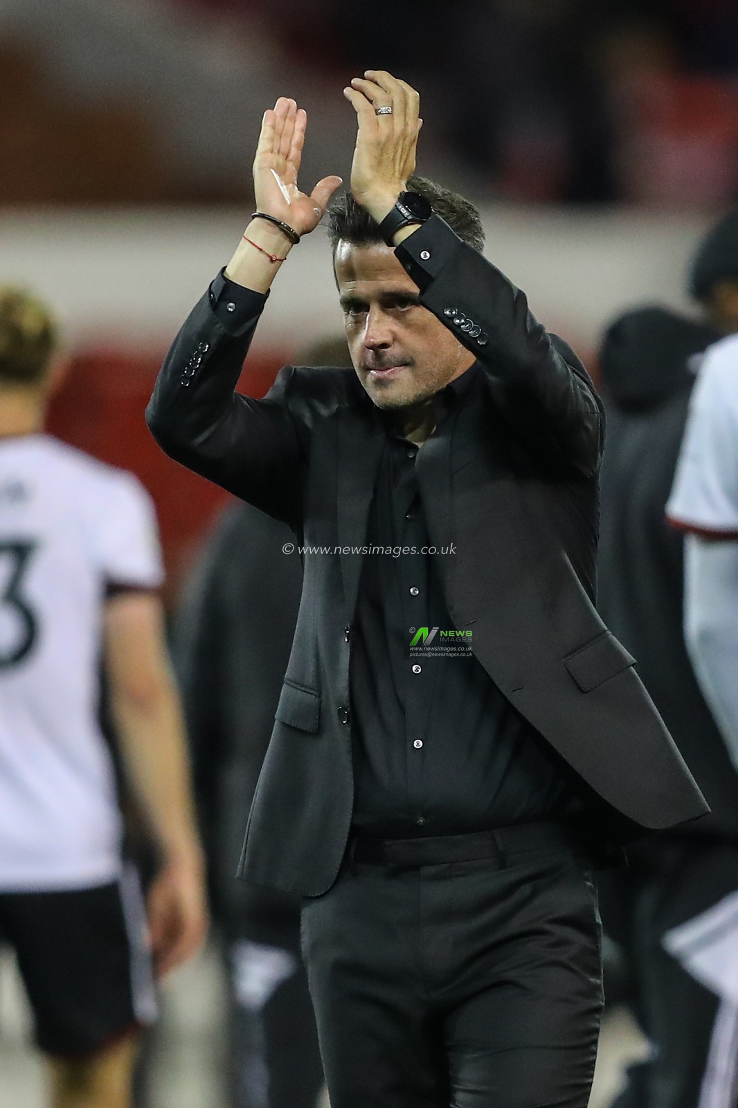 Marco Silva manager of Fulham celebrates a 2-3 win during the Premier League match Nottingham Forest vs Fulham at City Ground, Nottingham, United Kingdom, 16th September 2022

(Photo by Gareth Evans/News Images)