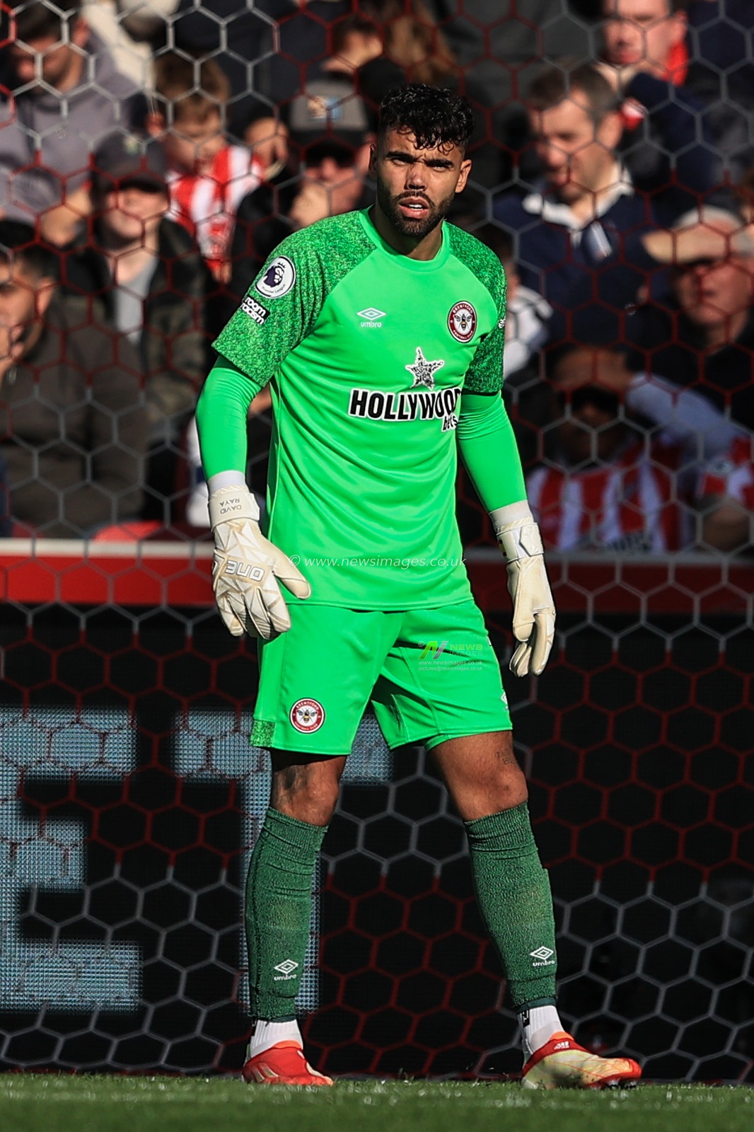 David Raya #1 of Brentford during the game