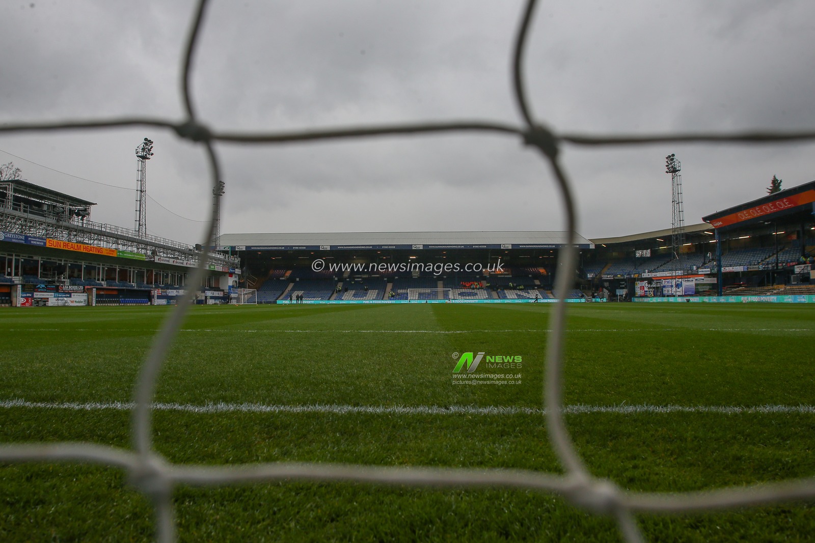 A general view inside of Kenilworth Road, home of Luton Town ahead of the Sky Bet Championship match Luton Town vs Middlesbrough at Kenilworth Road, Luton, United Kingdom, 24th April 2023

(Photo by Gareth Evans/News Images)