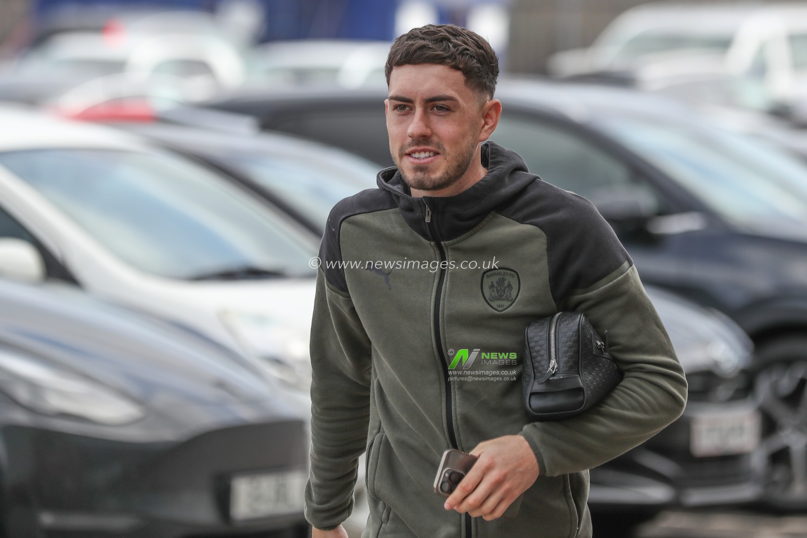 Corey O'Keeffe of Barnsley arrives during the Sky Bet League 1 match Barnsley vs Cheltenham Town at Oakwell, Barnsley, United Kingdom, 16th March 2024

(Photo by Alfie Cosgrove/News Images)