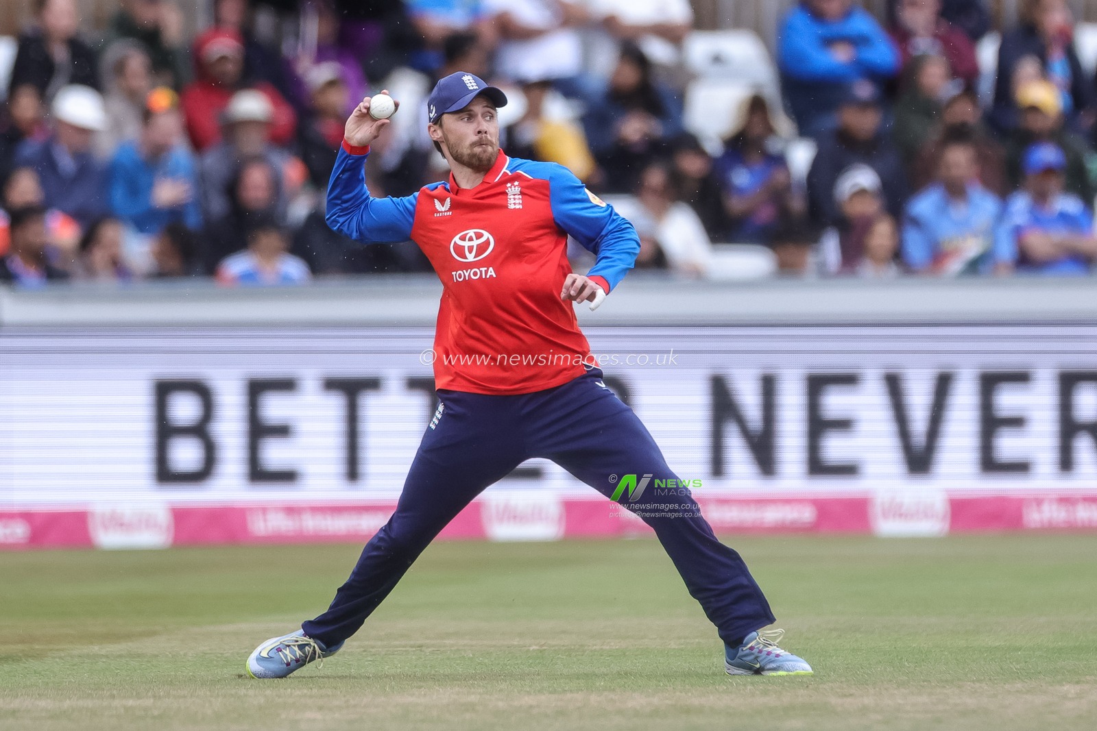 Phil Salt of England fields the ball during the First Vitality T20 International match England vs India at Banks Homes Riverside Stadium, Chester-le-street, United Kingdom on 01 July 2026

(Photo by Mark Cosgrove/News Images)