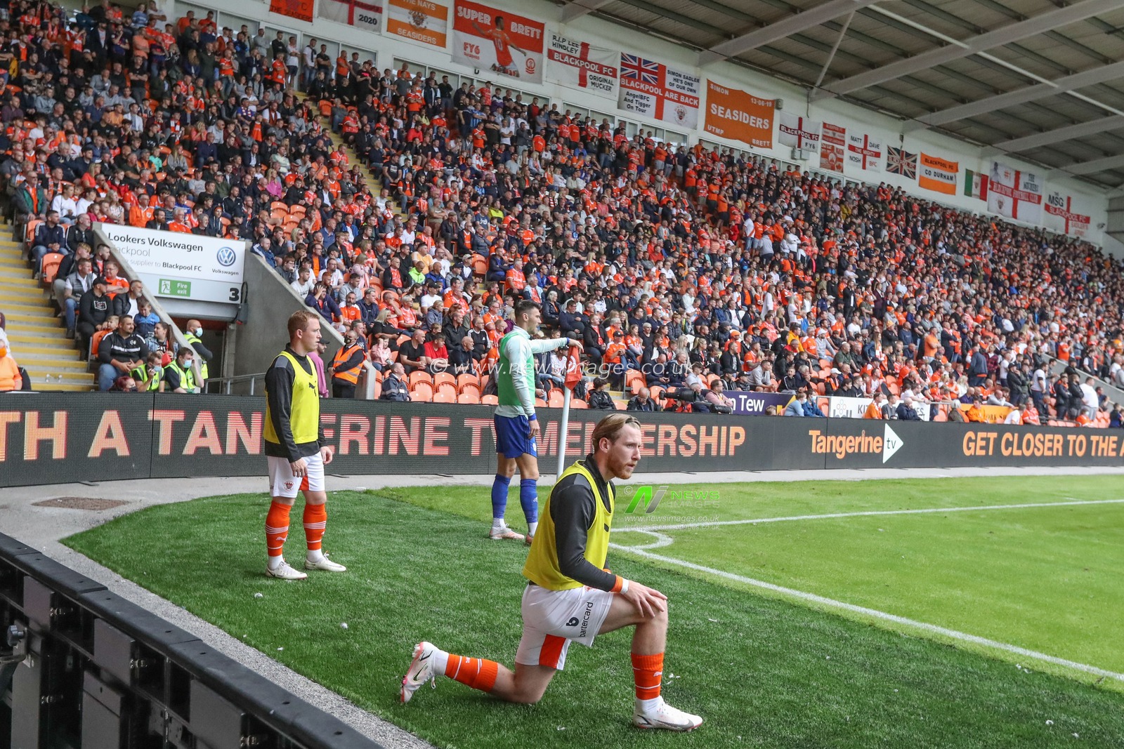 Blackpool fans during the game