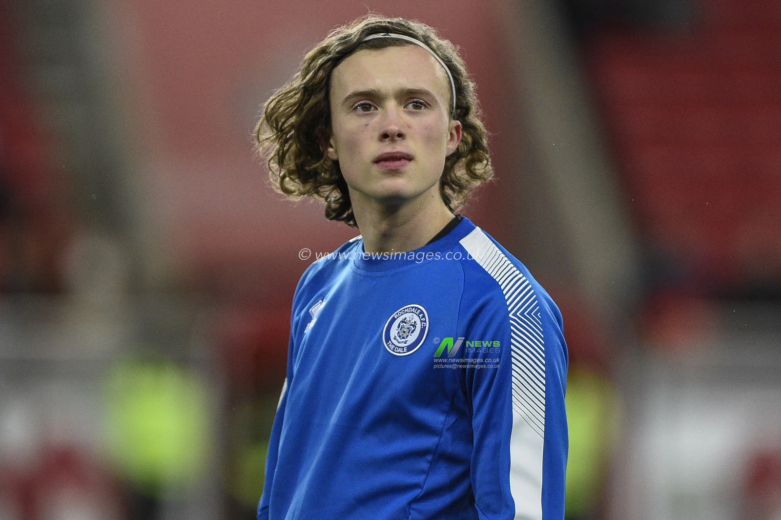 11th February 2020, Stadium Of Light, Sunderland, England; Sky Bet League 1, Sunderland v Rochdale : Luke Matheson (41) of Rochdale during the pre-game warmup