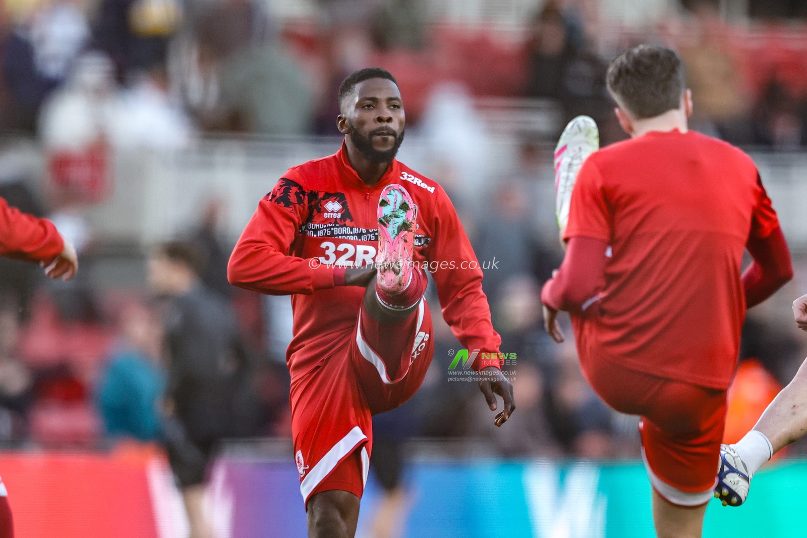 Kelechi Iheanacho of Middlesbrough in the pregame warmup session during the Sky Bet Championship match Middlesbrough vs Leeds United at Riverside Stadium, Middlesbrough, United Kingdom, 8th April 2025

(Photo by Alfie Cosgrove/News Images)