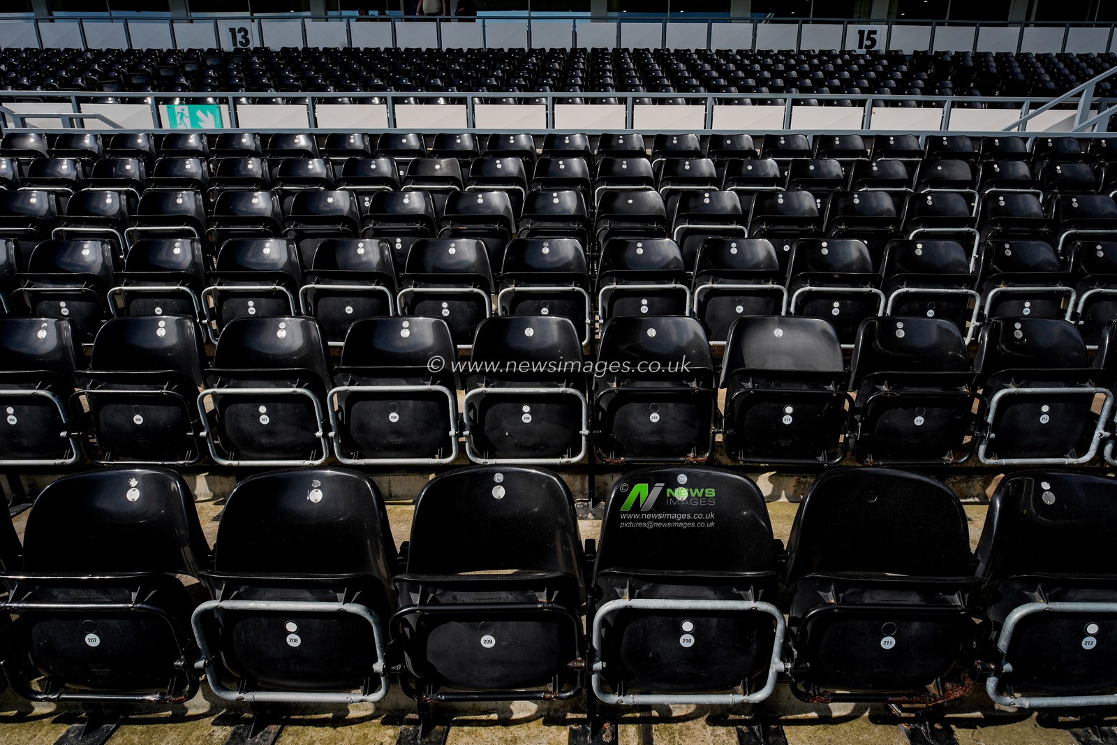 A general view of the seat pattern during the Sky Bet Championship match Derby County vs Sheffield United at Pride Park Stadium, Derby, United Kingdom on 02 May 2026

(Photo by Maynard Manyowa/News Images)