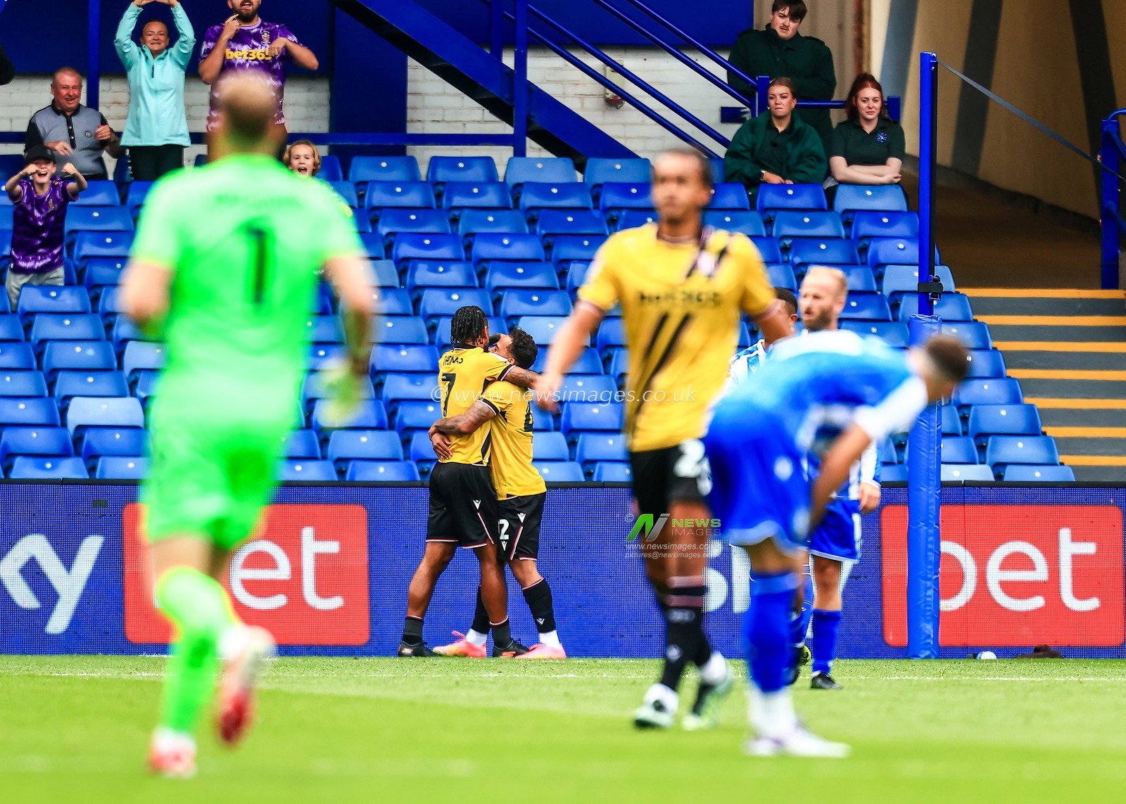 Million Manhoef of Stoke City celebrates his goal to make it 0-3 during the Sky Bet Championship match Sheffield Wednesday vs Stoke City at Hillsborough, Sheffield, United Kingdom, 16th August 2025

(Photo by Richard Bierton/News Images)
