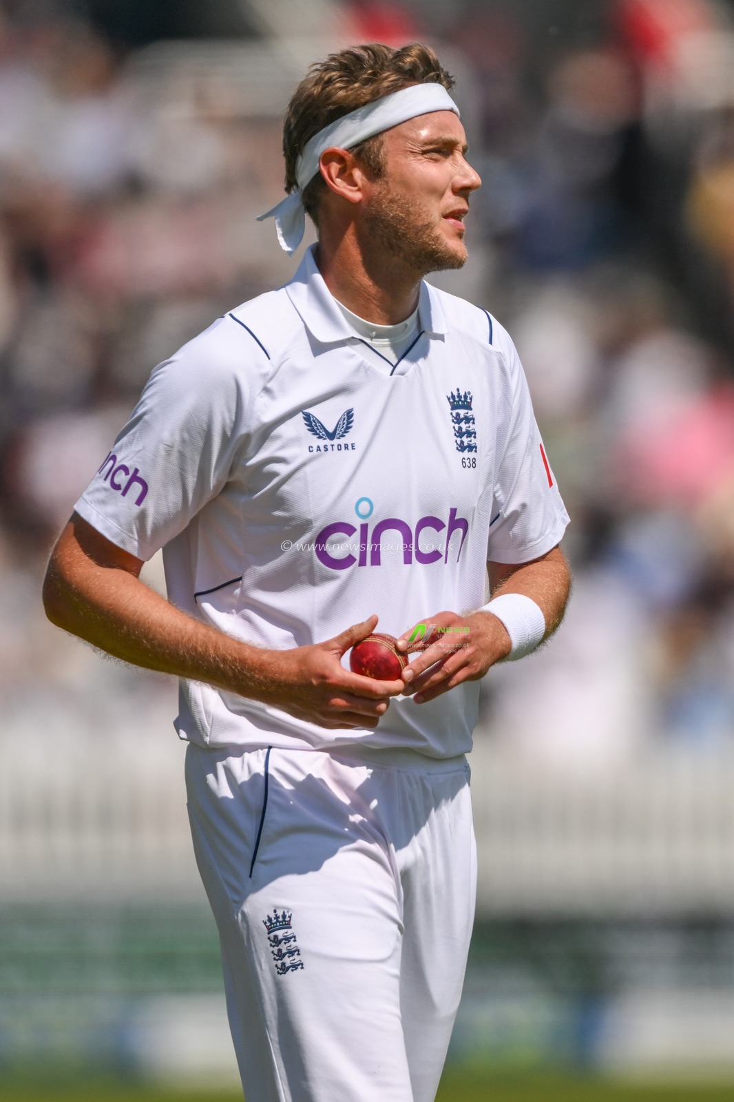 Stuart Broad of England during the LV= Insurance day one Test match England vs Ireland at Lords, London, United Kingdom, 1st June 2023

(Photo by Craig Thomas/News Images)