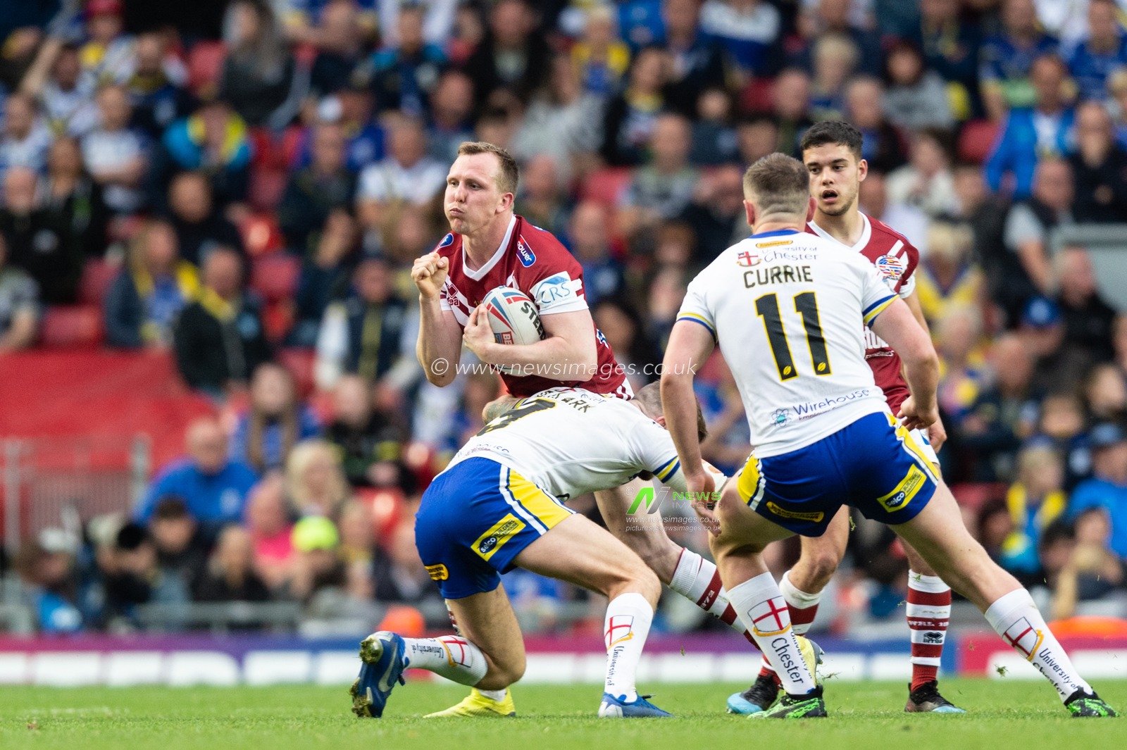 25th May 2019 , Anfield Stadium, Liverpool, England; Dacia Magic Weekend, Betfred Super League Round 16, Wigan Warriors vs Warrington Wolves ; Dan Sarginson of Wigan Warriors 

Credit: Richard Long/News Images