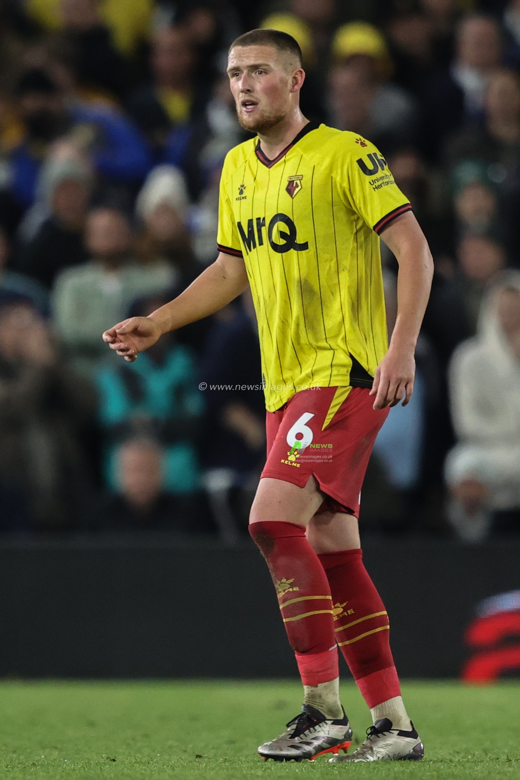 Mattie Pollock of Watford during the Sky Bet Championship match Leeds United vs Watford at Elland Road, Leeds, United Kingdom, 22nd October 2024

(Photo by Alfie Cosgrove/News Images)