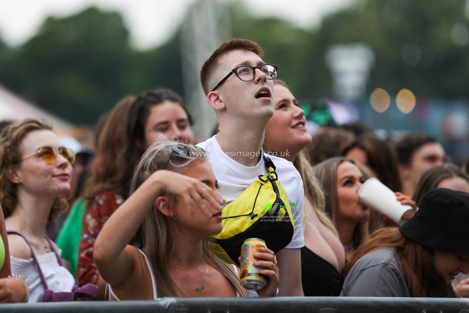 Festival goers enjoy the music during Day One of Tramlines Festival