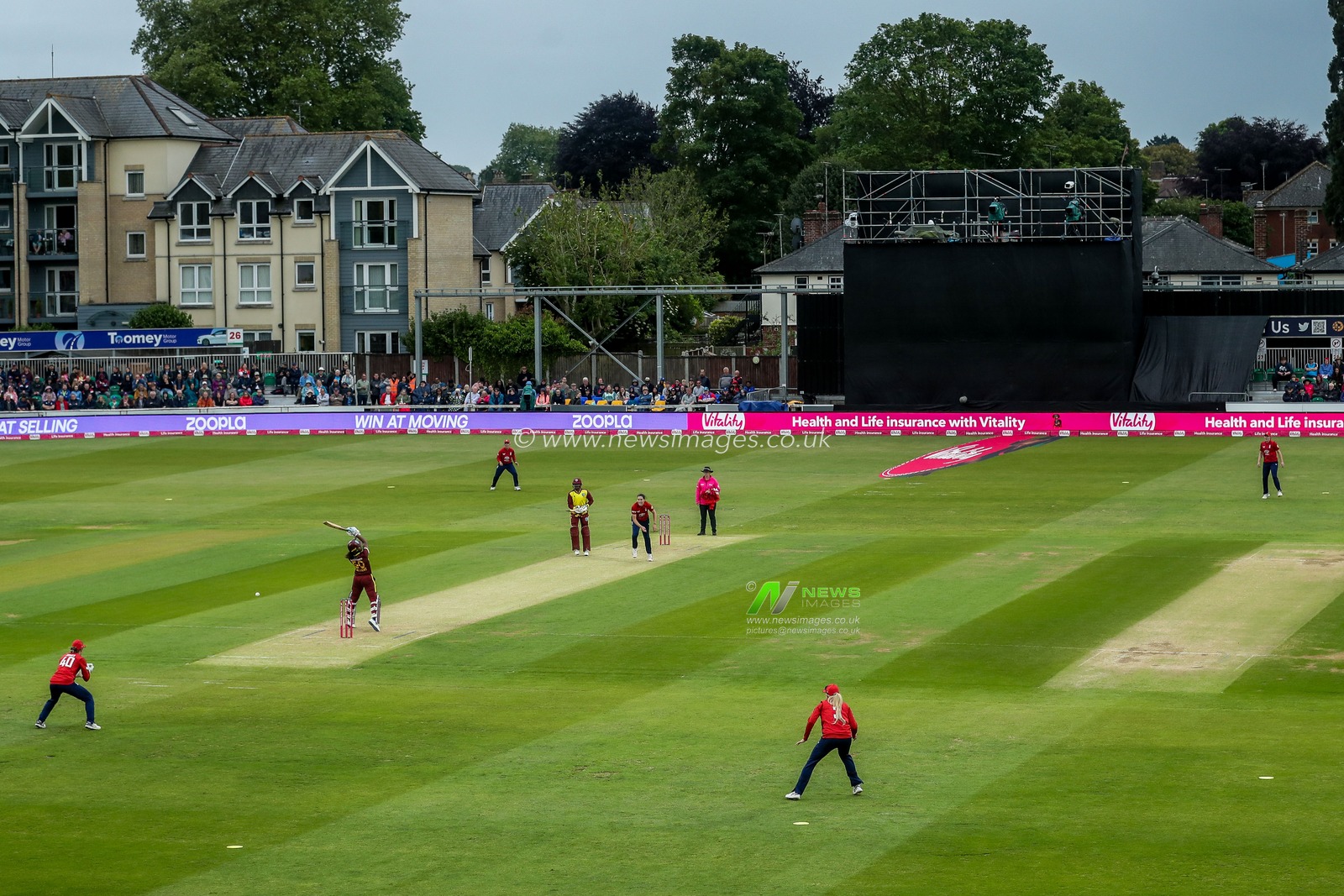 A general view of the 3rd Vitality IT20 Series match England Women vs West Indies Women at The Cloud County Ground, Chelmsford, United Kingdom, 26th May 2025

(Photo by Izzy Poles/News Images)